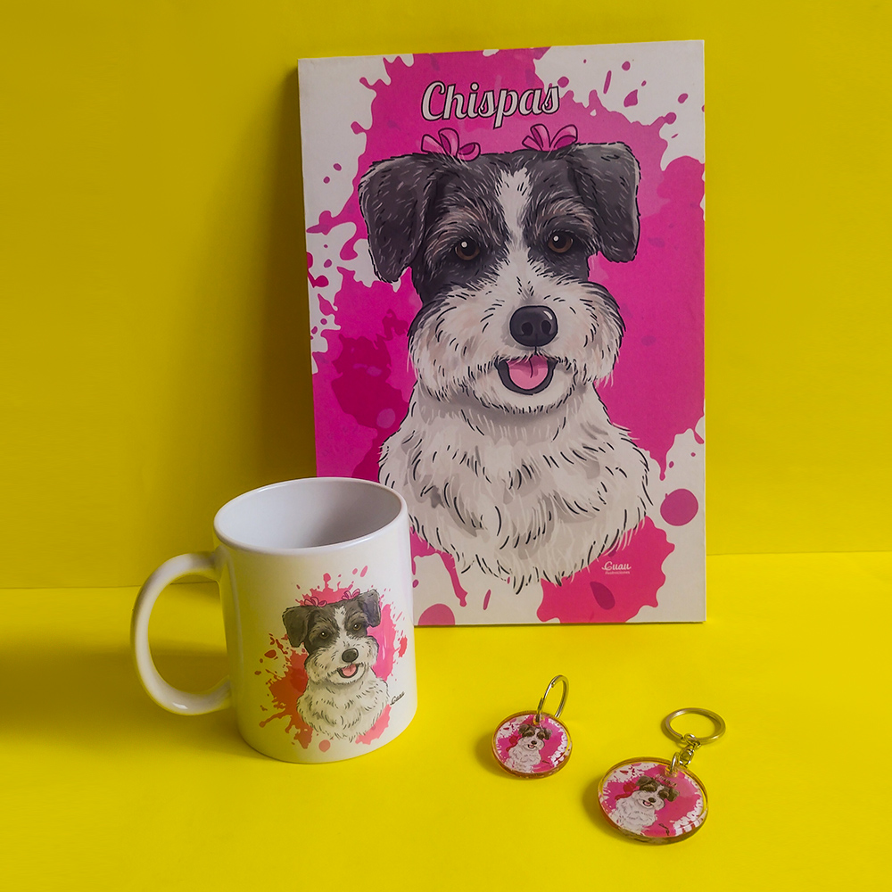 Combo COMPLETO: Cuadro 29x20 cm + Placa + Llavero + Mug - Image 3