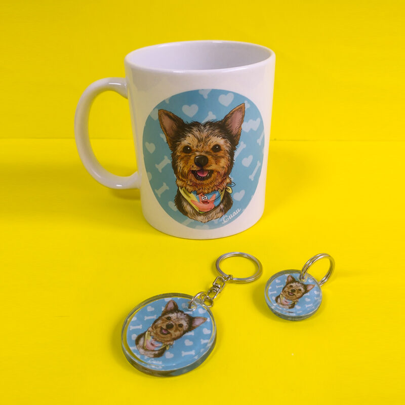 Combo Placa + Llavero + Mug