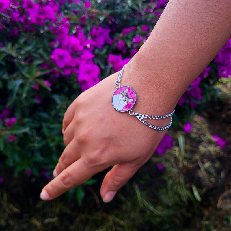 Pulsera con ilustración (acero inoxidable)